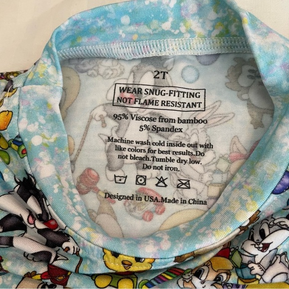 Looney Tunes Character Bamboo Pajama Set - Picture 2 of 3